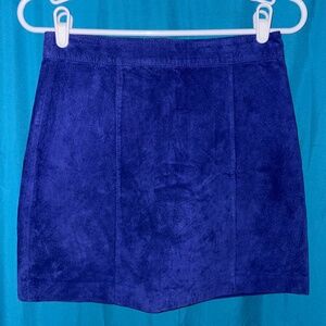 I Love H81 Blue Leather Mini Skirt Size 26
